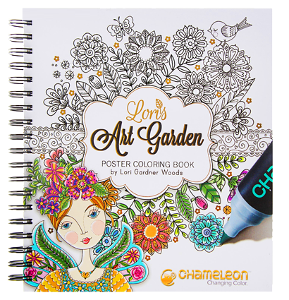 Художественный сад Лори ( книжка-раскраска) Chameleon