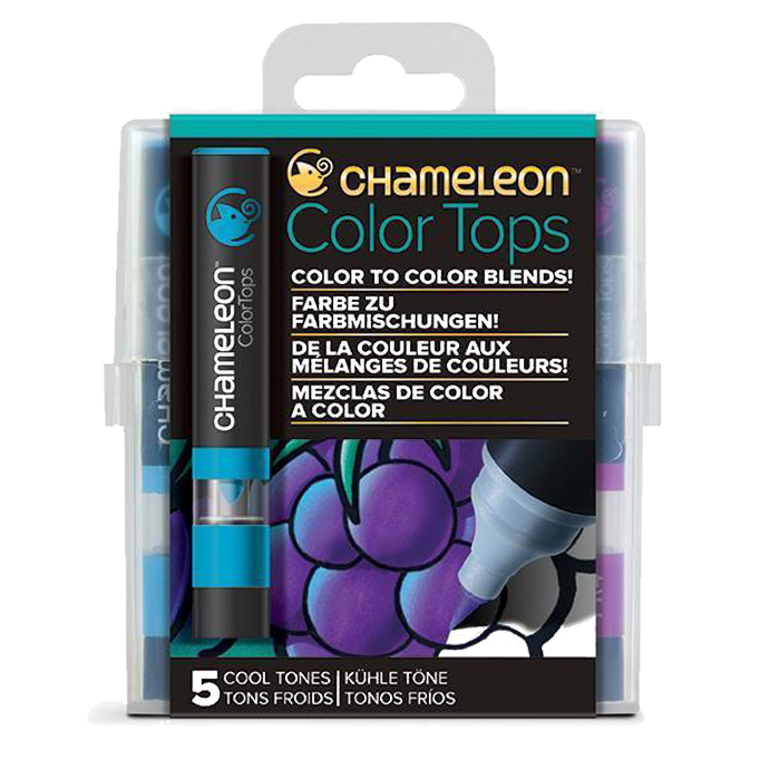 Цветовые блендеры Chameleon Color Tops Холодные тона 5 цветов