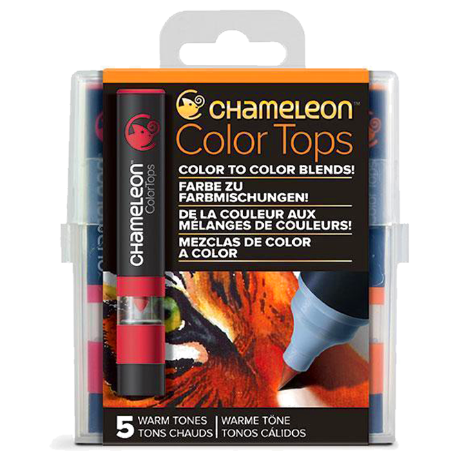 Цветовые блендеры Chameleon Color Tops Теплые тона 5 цветов