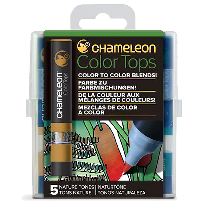 Цветовые блендеры Chameleon Color Tops Природные тона 5 цветов