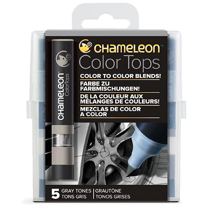 Цветовые блендеры Chameleon Color Tops Серые тона 5 цветов
