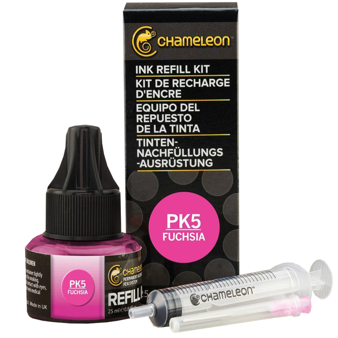 Чернила для маркеров Chameleon Pen Refill PK5 Фуксия