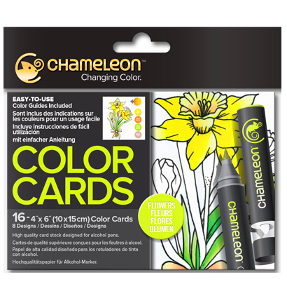Цветовая карта (раскраска-склейка) Chameleon Flowers / Цветы
